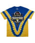 Фото #1 товара Men's Blue Los Angeles Rams Super Bowl LVI Champions V-Dye T-shirt