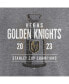 ფოტო #5 პროდუქტის Men's Heather Gray Vegas Golden Knights 2023 Stanley Cup Champions Shootout Tri-Blend T-shirt