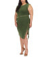 Plus Size Astor Studded Side-Slit Midi Dress