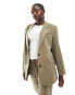 Фото #2 товара Vero Moda oversized tailored blazer co-ord in beige