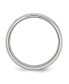 Stainless Steel Polished 7mm Ridged Edge Band Ring