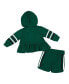 Girls Infant Green Michigan State Spartans Spoonful Full-Zip Hoodie and Shorts Set