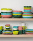 Фото #2 товара Tropical Mixed Colors 12-Pc Bistro Dinnerware Set, Service for 4