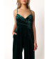 ფოტო #5 პროდუქტის Women's Quinnie Velvet Jumpsuit