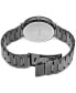 ფოტო #3 პროდუქტის Men's Essentials Black Ion Finish Stainless Steel Bracelet Watch 41mm