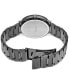 Men's Essentials Black Ion Finish Stainless Steel Bracelet Watch 41mm