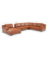 Фото #18 товара Darrium 5Pc Leather Sectional with Console, Created for Macy's