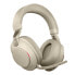 Jabra Evolve2 85 - UC Stereo - Headset - Head-band - Office/Call center - Beige - Binaural - Bluetooth pairing - Play/Pause - Track < - Track > - Volume + - Volume -