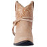 Фото #5 товара Dingo Valerie Paisley Embossed Round Toe Pull On Cowboy Booties Womens Size 10 B