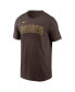 Фото #2 товара Men's Brown San Diego Padres Fuse Wordmark T-shirt