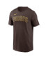 ფოტო #2 პროდუქტის Men's Brown San Diego Padres Fuse Wordmark T-shirt