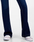 Juniors' High-Rise Patch-Pocket Flare-Hem Jeans