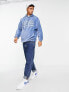 Фото #2 товара ASOS Actual oversized hoodie in cord detail with logo in blue