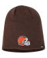 Фото #1 товара Головной убор '47 Brand мужской коричневый Cleveland Browns Primary Beanie