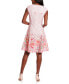 Фото #3 товара Women's Scattered Floral-Print Fit & Flare Dress
