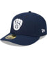 Фото #2 товара Men's Navy Milwaukee Brewers Oceanside Low Profile 59FIFTY Fitted Hat