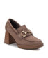 Фото #2 товара Carmela Collection, Women's Suede Heeled Loafers By XTI