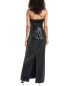 Ml Monique Lhuillier Reese Sequins Gown Women's Blue 14