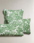 Фото #3 товара Tropical leaves print pillowcase