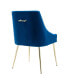 Upholstered Performance Velvet Accent Chair With Metal Leg