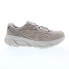 Фото #1 товара Hoka Clifton L Suede 1122571-STPST Mens Gray Suede Lifestyle Sneakers Shoes