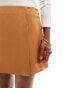 Фото #5 товара ASOS DESIGN Petite wrap satin skirt in golden dusk