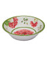 Geraniums Melamine 12 Piece Dinnerware Set, Service for 4