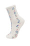 Kadın Çiçekli 3d 3'lü Pamuklu Uzun Çorap B6090axns