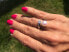 Фото #2 товара Серебряное кольцо с белым жемчугом и прозрачным кристаллом JL0432