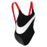 Фото #1 товара Купальник Nike Swim Nessd280 Scoop Neck, изготовленный из материалов вторичной переработки