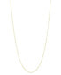 ფოტო #1 პროდუქტის Hammered Cable Link 14" Chain Necklace in 10k Gold, Created for Macy's