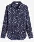 Фото #6 товара Women's Button-Front Crepe Shirt, Created for Macy's