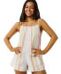 ფოტო #3 პროდუქტის Juniors' Classic Surf Stripe Cotton Romper