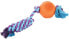 Фото #2 товара Игрушка для собак Zolux Резиновый мяч с веревкой 7.5 см