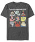 Фото #1 товара Men's Oversized Bob Grid Short Sleeve Crew T-shirt