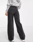 Weekday Ample low rise baggy jeans in black