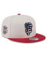 ფოტო #1 პროდუქტის Men's Red San Francisco Giants 2024 Fourth of July 9FIFTY Snapback Hat