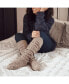 ფოტო #3 პროდუქტის Women's Cable Knit Over the Knee Socks