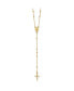 ფოტო #1 პროდუქტის 14K Yellow Gold Polished Rosary Pendant Necklace 24"