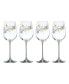 Фото #2 товара Butterfly Meadow Wine Glasses, Set of 4