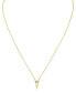 Diamond V 18" Pendant Necklace (1/6 ct. t.w.) in 14k Gold