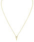 Sirena diamond V 18" Pendant Necklace (1/6 ct. t.w.) in 14k Gold Желтый, 18 inches - фото #3