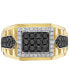 EFFY® Men's Diamond Cluster Ring (1 ct. t.w.) in 14k Gold & White Gold