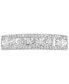 ფოტო #3 პროდუქტის EFFY® Diamond Round & Baguette Band (3/4 ct. t.w.) in 14k White Gold