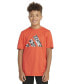 ფოტო #7 პროდუქტის Big Boys Short Sleeve Pebble Camo Logo Polyester T-Shirt