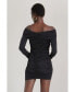 ფოტო #2 პროდუქტის Women's Elly Off The Shoulders Ruched Mini Dress