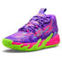Фото #2 товара Puma Mb.03 Toxic LaceUp Basketball Mens Purple Sneakers Athletic Shoes 37891601