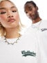 COLLUSION Unisex varsity logo t-shirt in white