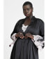 Фото #1 товара Plus Size Lace And Satin Duster