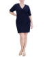 Фото #1 товара Платье Jessica Howard платье-футляр с боковыми складками для больших размеров